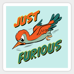 Just Furious Doorslammer Gasser or Funny Car Drag Racing Motif Magnet